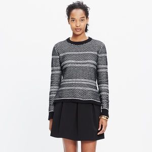 Madewell Fineprint Crewneck Sweater